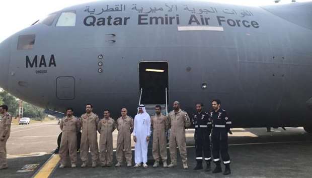 An international search and rescue team of Lekhwiya will lead the relief operations.