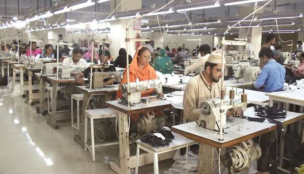 A garment factory in Karachi. Textile revenues account for 9% of Pakistanu2019s GDP, but the industry also consumes almost 70% of the countryu2019s industrial water.