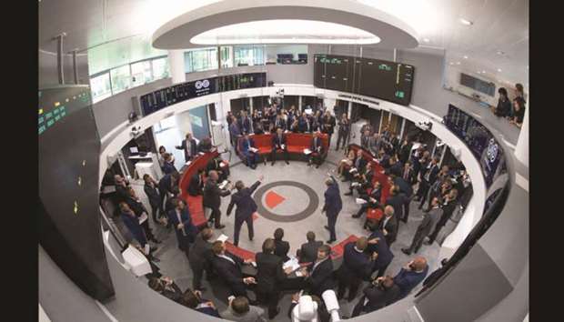 Traders react on the trading floor of the open outcry pit at the London Metal Exchange. The LME is preparing plans that will allow it to clamp down swiftly on cobalt brands on its approved list thought to be tainted by human rights abuses, the exchangeu2019s chief executive Matt Chamberlain said.
