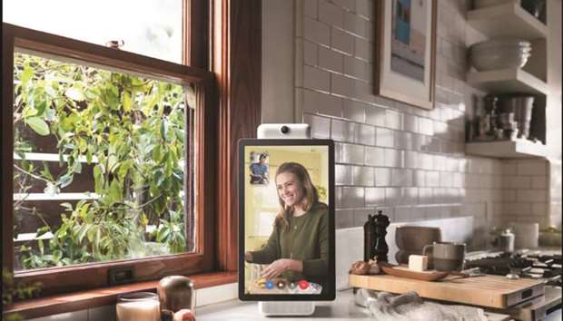 A smart speaker device by Facebook called u2018Portalu2019 is seen in this photo released by Facebook from Menlo Park, California. The device, which will be available for pre-order in the US from Monday, is designed to allow users to make video calls at home without having to stand immediately in front of the screen or hold a phone at armu2019s length.