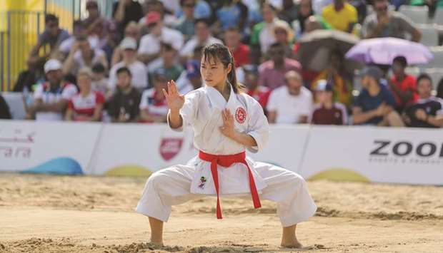 The Karate competition of the 2019 ANOC World Beach Games started with a spectacular first day of Ka