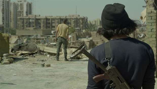 A still of the movie ,Haifa Street, drected by Iraqi-director Mohanad Hayal
