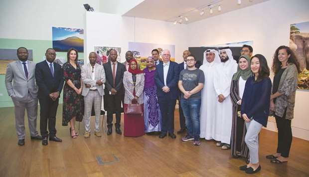 The exhibition launch was attended by people from across QF and embassies in Doha.