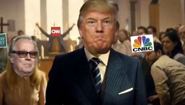 Screenshot of the Trump video