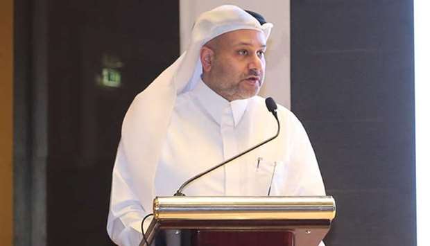 Al-Jaida addressing the Qatar-Korea Business Forum.