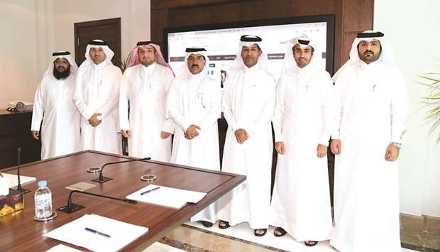 HE al-Hammadi with other officials at the inauguration of the portal.