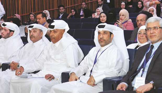 HE the Minister of Administrative Development, Labour and Social Affairs Yousef bin Mohamed al-Othman Fakhro attending the conference. PICTURE: Nasar K Moidheen
