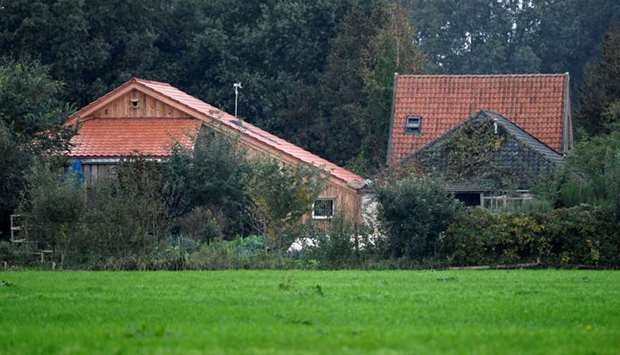 A view of a remote farm where a family spent years locked away in a cellar, according to Dutch broadcasters' reports, in Ruinerwold, Netherlands. Reuters