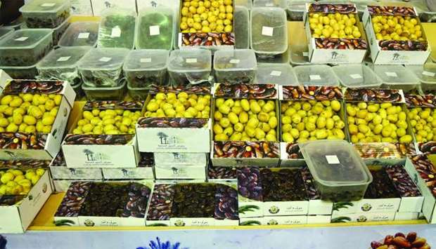 More than a dozen local varieties of dates are on sale at the festival.