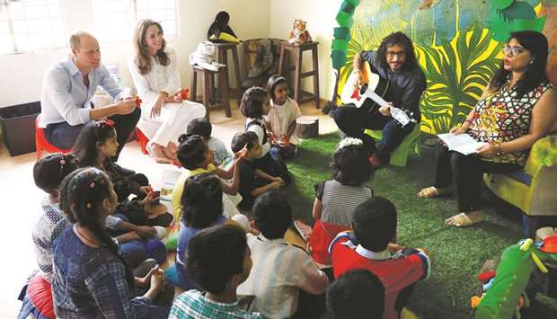 William and Kate at the SOS Childrenu2019s Village in Lahore.