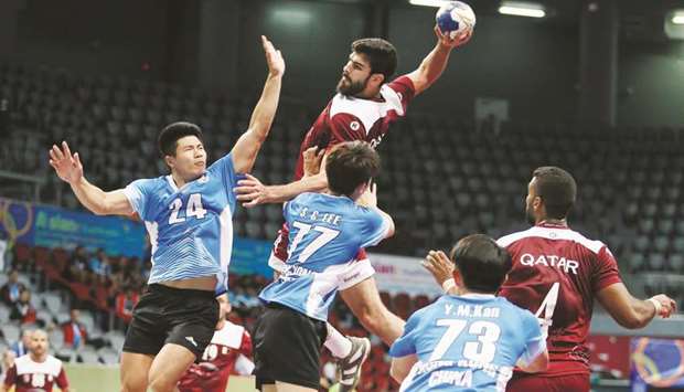 Qatar thrashed Hong Kong 49-14 in their opening match of Asian handball qualification tournament for the Tokyo 2020 Olympics.