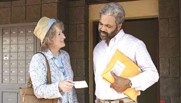 SLICE OF THE ACTION: Meryl Streep and Jeffrey Wright in the movie The Laundromat.