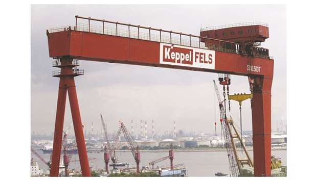 A view of a Keppel Corp shipyard in Singapore. Singapore state investor Temasek Holdings already owns 20.5% of Keppel and said it would increase its stake to 51%, subject to domestic and foreign regulator approvals which could take many months.