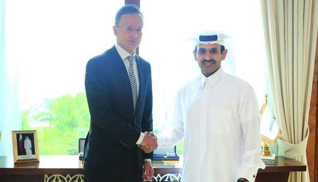 Al-Kaabi discusses energy ties with Hungarian Ministerrnrn