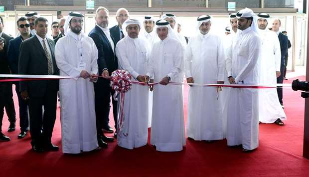 HE the Minister of Commerce and Industry Ali bin Ahmed al- Kuwari opening the eighth edition of ,Cityscape Qatar 2019, exhibition at DECC