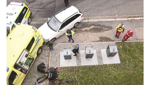 A man is arrested by the police after hijacking an ambulance in Oslo.