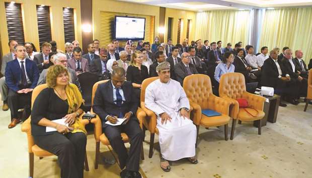 Representatives from GECF member countries and diplomats from different embassies in Doha attend the talk.