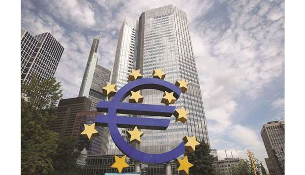 The European Central Bank in Frankfurt. The ECB yesterday chose to hold its fire for now and not to lower borrowing rates any further, even though its president Mario Draghi said that u201can ample degree of monetary policy accommodation is still necessary.u201d