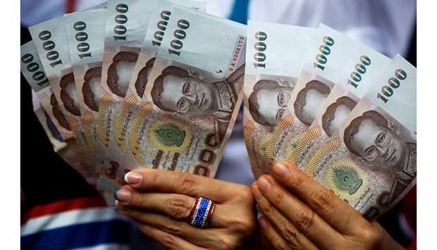 Thai baht advanced as much as 0.3% yesterday to 30.187 per dollar, the strongest level since May 2013