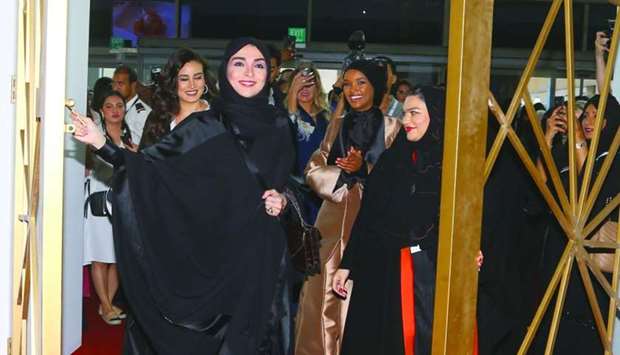 Ibtihaj al-Ahmadani officially opens the 16th edition of Heya Friday at DECC. She was joined by Halima Aden - the first hijab-wearing model and other dignitaries. PICTURE: Jayan Orma