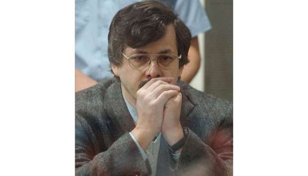 In this file photograph taken on June 14, 2004, Belgian paedophile Marc Dutroux sits in the dock during his trial at the court house of Arlo