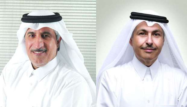 Ooredoo Group chairman HE Sheikh Abdulla bin Mohamed bin Saud al-Thani and Ooredoo Group CEO Sheikh Saud bin Nasser al-Thani