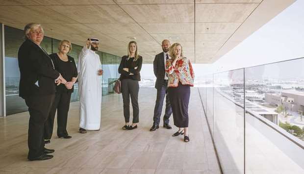The Australian delegation during their tour of QFu2019s Education City.