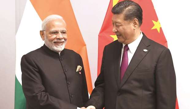 Indian Prime Minister Narendra Modi and Chinese President Xi Jinping 