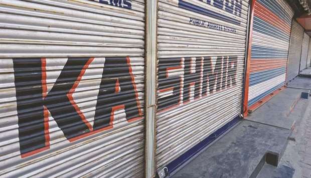 Most shops in Srinagar and other cities across Kashmir continue to remain shut due to the clampdown.