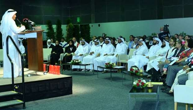 Participants in the Global Innovation Meeting which began at the Doha Exhibition and Convention Center on Sunday. PICTURE: Ram Chand
