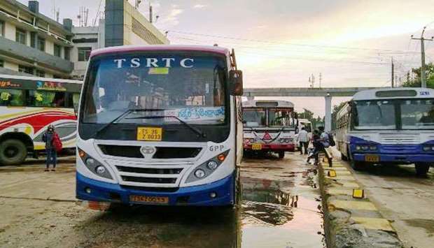 Telangana bus strike