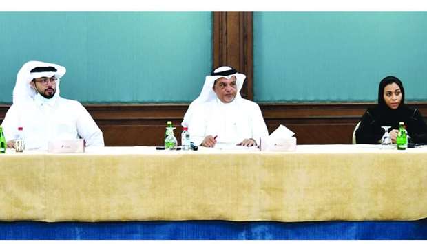 Qatar Chamber board member Mohamed bin Ahmed al-Obaidli, who is also head of Food Security and Environment Committee, joins other members of the panel to discuss issues affecting the scrap industry.