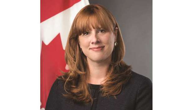 Canadian ambassador to Qatar Stefanie McCollum.