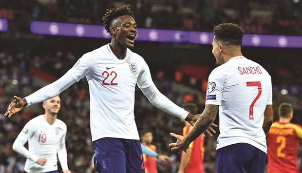 Jadon Sancho (right) and Tammy Abraham are back in the England squad again after missing the friendly win over Wales.