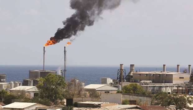 A general view shows the Zawiya oil installation in Zawiya. Libyau2019s oil industry continued to revive this week following a truce between the main factions in the Opec memberu2019s devastating civil war.