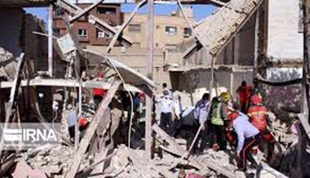 State television showed rescue teams looking for survivors in the rubble of the two-storey residential building located near a historic marketplace in the old district of the city of Ahvaz