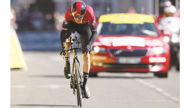 Team INEOS rider Geraint Thomas. (Reuters)