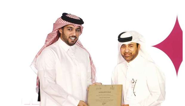 QIC Group CEO Salem al-Mannai with Katara general manager Khalid bin Ibrahim al-Sulaiti.