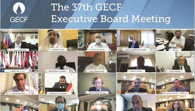 The GECF Executive Board Meeting was attended by high-ranking officials of Algeria, Bolivia, Egypt, Equatorial Guinea, Iran, Libya, Nigeria, Qatar, Russia, Trinidad and Tobago, and Venezuela. Iraq, Malaysia, and Norway participated as Observers.