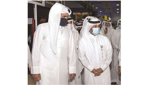 HE Sheikh Joaan bin Hamad al-Thani visited S’hail - Katara International Hunting and Falcons Exhibit