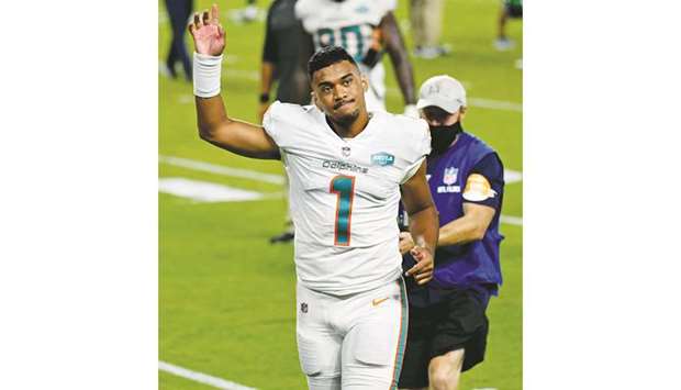 Miami Dolphins quarterback Tua Tagovailoa. (USA TODAY Sports)