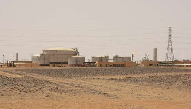 A view of El Feel oilfield near Murzuq, Libya (file). Libya pumped 80,000 barrels a day in August, the thinnest trickle in nine years.