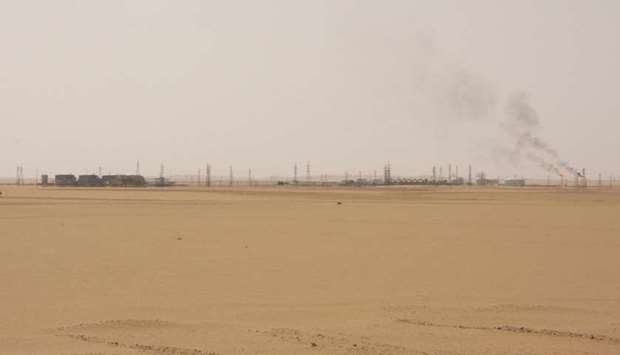 A view of Sharara oil field near Ubari, Libya (file). The rapid resumption of Libyau2019s oil production following a truce has put added pressure on crude prices, just as a resurgence of the coronavirus saps demand for energy.