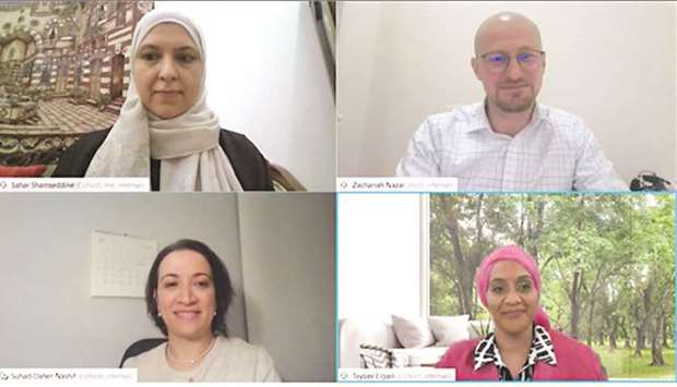Some of the participants at the webinar.