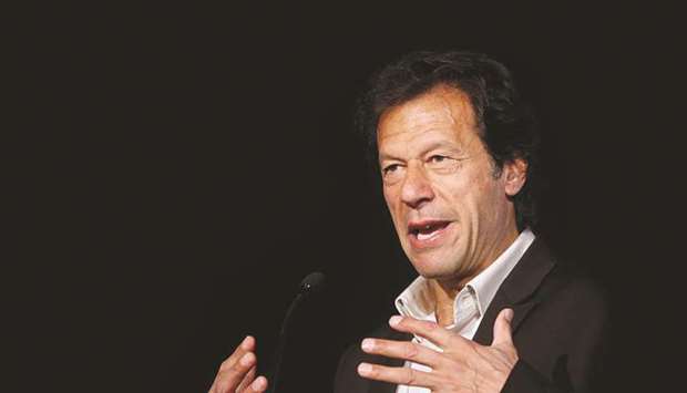 Candid: Prime Minister Imran Khan.