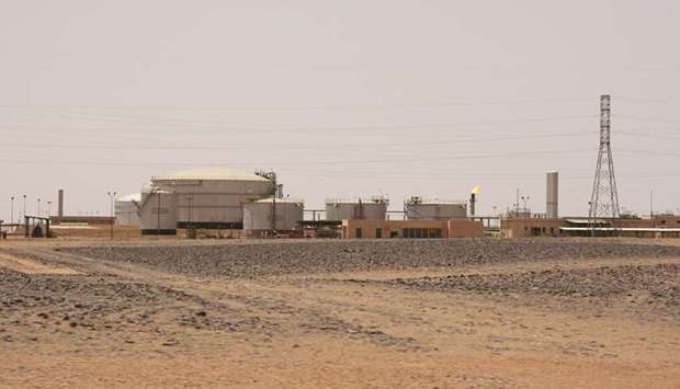 A view of El-Feel oilfield near Murzuq, Libya. Ending force majeure, which suspended contract obligations due to circumstances beyond its control, on El-Feel oilfield means the NOC can theoretically bring all facilities back on stream.
