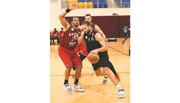 Vladmir Dasic (right) was the star performer in Al Saddu2019s win over Al Rayyan in the Amir Cup match Tuesday.