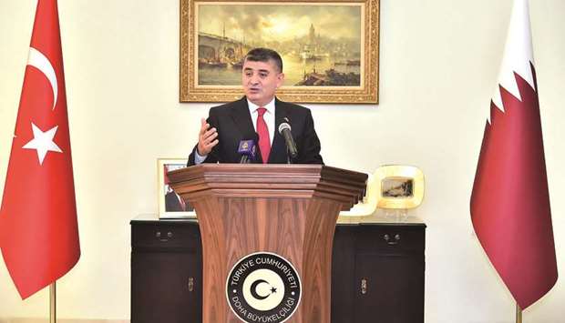 Turkish ambassador Mehmet Mustafa Goksurnrn