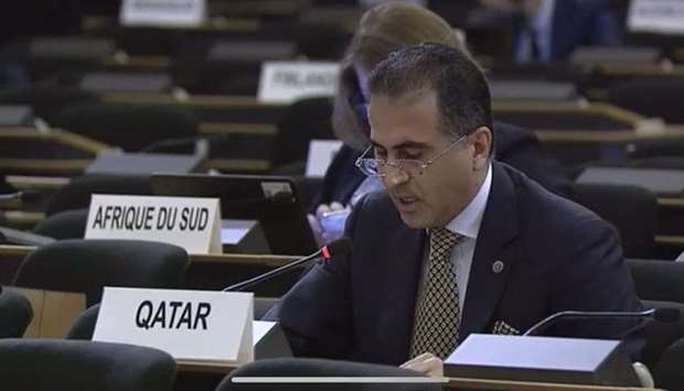 HE the State of Qatar's Permanent Representative to the UN Office in Geneva Ambassador Ali bin Khalf