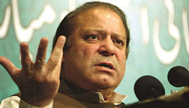 Controversy: The sedition case against former prime minister Nawaz Sharif (pictured) remains shrouded in mystery over who instigated it. Prime Minister Imran Khan maintains it is not his governmentu2019s policy to file treason charges.
